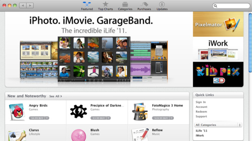Mac App Store Website